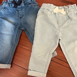 First Impressions Kids Jeans - Dark Blue and Light Blue